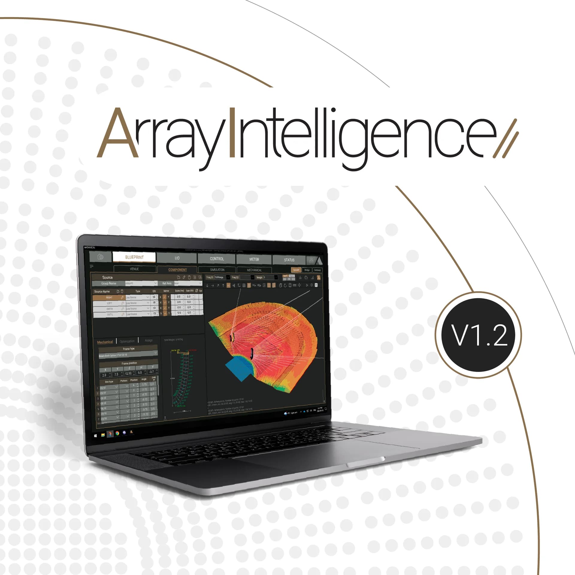 Adamson’s ArrayIntelligence V1.2 adds Sub Array Optimization, VGt and Delta Time Simulation
