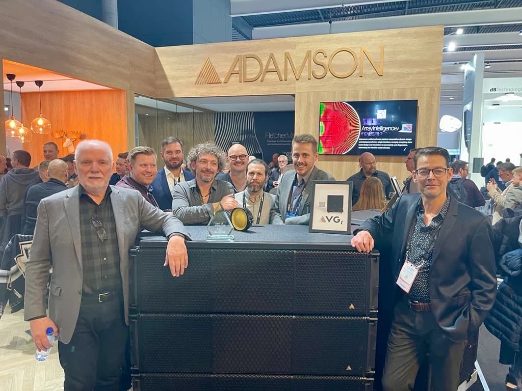 Adamson's VGt Shines at ISE 2025 Best of Show Award in AVTechnology Category
